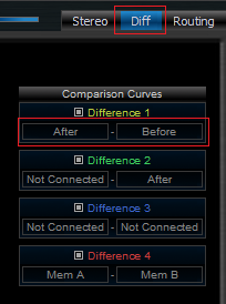 Step 09 - Open the diff view and select the difference between the curves after and before